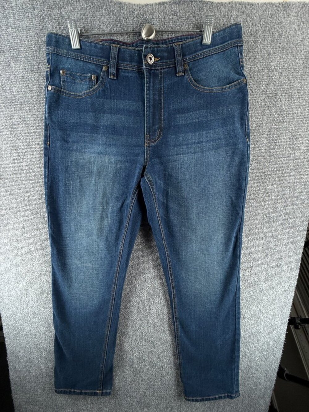 Nat Nast Jeans Men Dark Wash Stretch Waist Denim Comfort 34x30 Adult ACTL 33X29